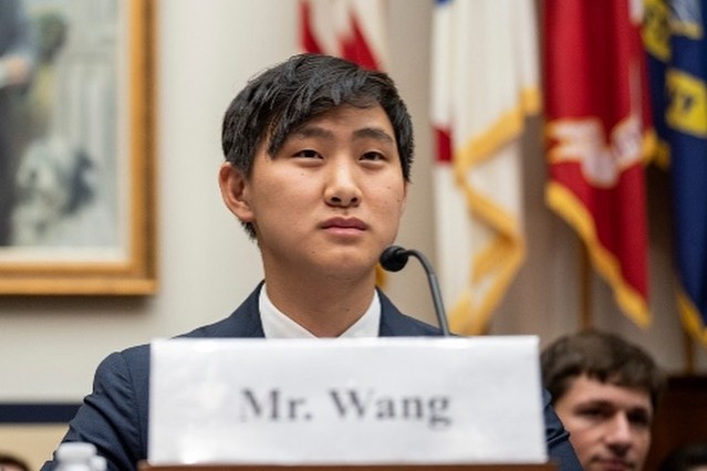 Alexandr Wang at Congressional Hearing in Washington DC